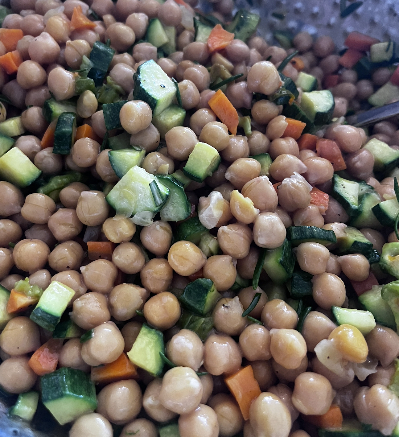Insalata di ceci — colazione salata Cristina
